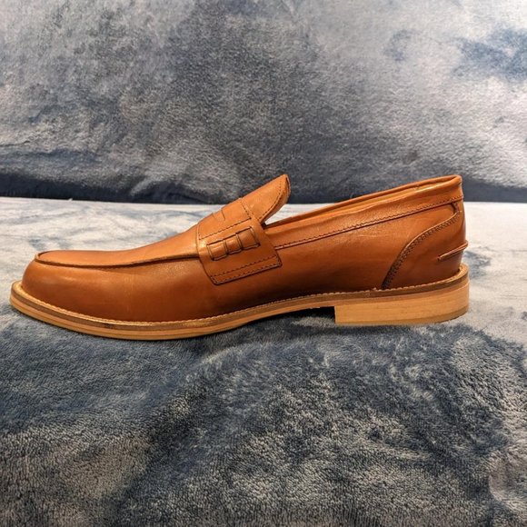 Town Shoes Leather Penny Loafer | Size 45/11 D | New - Picture 2 of 9